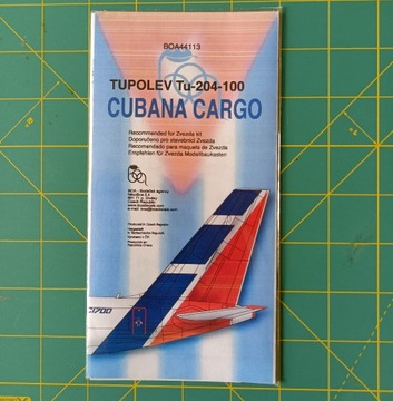 Boa Decals Tu-204-100 Cubana Cargo BOA44113 1/144