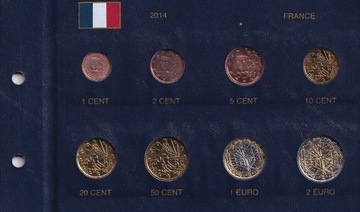 FRANCJA – 2014 – ZESTAW EURO ..................