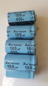 Kondensator elektrolityczny- 100/450V - Suscon