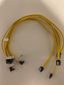 6x Kabel SATA III 30cm Goobay SATA 3 6 GB/s KĄTOWY