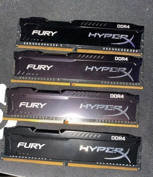 4x4 RAM DDR4 Fury 2400 MHz