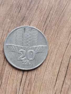 Moneta 20zł Wieżowiec i Kłosy 1976r