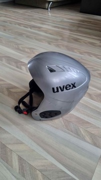 Kask narciarski męski Uvex srebrny 