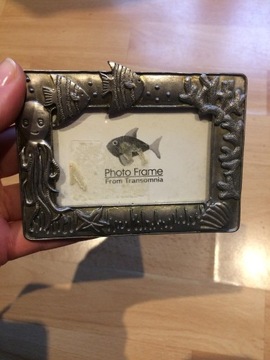 Metalowa ramka na zdjęcie rybki
