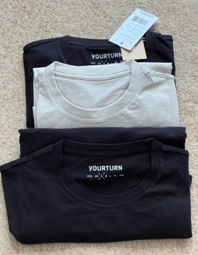 Yourturn 3-pack bluzki w długim rękawem męska