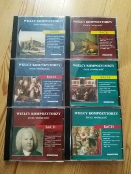 Wielcy kompozytorzy Bach 6 szt