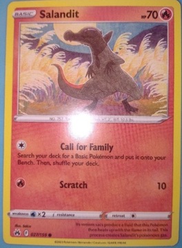 Karta Pokemon TCG CRZ 027/159 Salandit