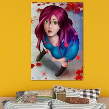 Plakat dekoracja na ścianę rysunek a1 manga anime