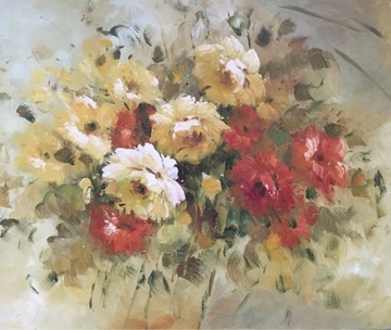 Obraz olejny-Kwiaty 