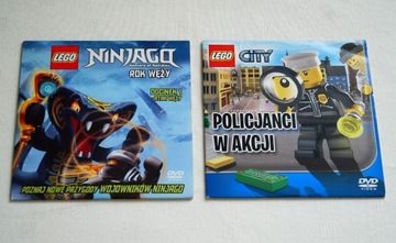 * LEGO CITY Policjanci / NINJAGO Rok Węży 2x DVD *