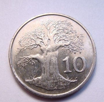 Zimbabwe 10 cents 1997