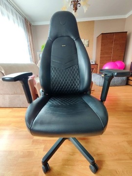 Fotel Noblechairs Icon czarny skóra ekologiczna 