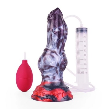 CUM SilverDark dog wolf dildo a'la BadDragon z PL!