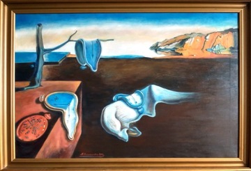 Salvador Dali "Trwałość pamięci" olejny w ramie