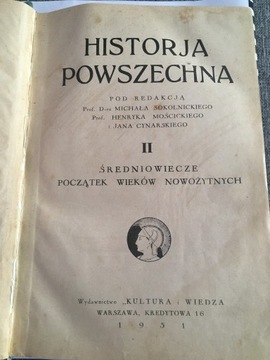 Historia Średniowiecze T.2 wyd.1931