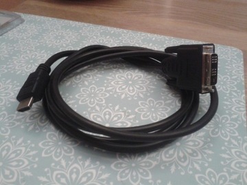 Kabel przewód HDMI-DVI-D Stan bardzo dobry