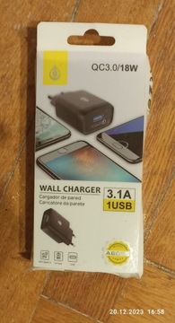 SZYBKA LADOWARKA USB 18W QC3.0/18W