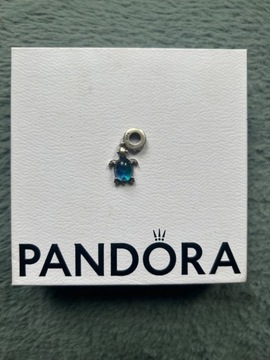 Pandora charms żółw murano