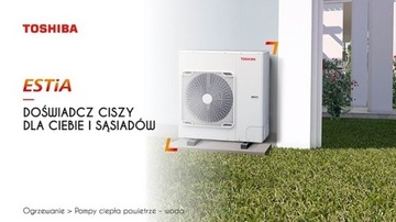 Pompa ciepła Toshiba Estia 8kW 11kW R32 z montażem