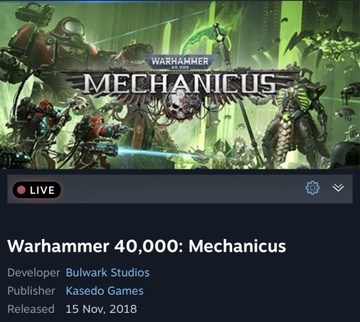 Warhammer 40,000 mechanicus klucz steam 