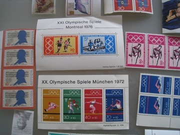 DDR NIEMCY DEUTSCHE BUNDESPOST CZYSTE 122 znaczki