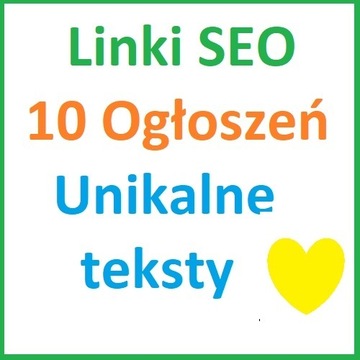 Linki SEO 10 ogłoszeń pozycjonowanie www