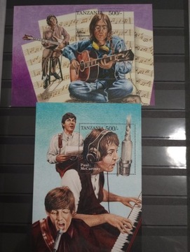 The Beatles-znaczki **(2ark.+2bl.) Tanzania 1995r.