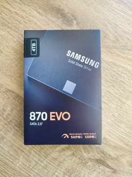Samsung 870 EVO 4TB. Dysk SSD 2,5''. Korea. Nowy.