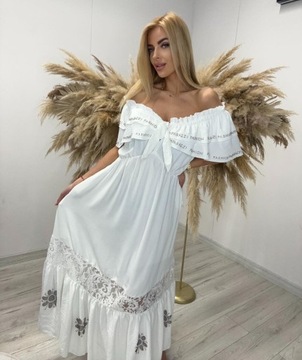 Sukienka hiszpanka Paparazzi Fashion maxi rozmiar 