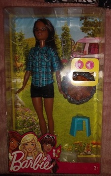 Nowa lalka Barbie + ognisko piknik