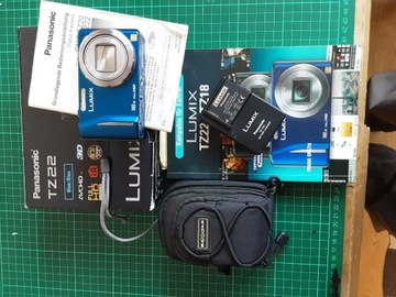 Panasonic Lumix TZ22 blue digital camera