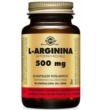 SOLGAR L-ARGININA 500 MG 50k 