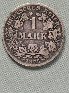 1 marka 1875 B srebro