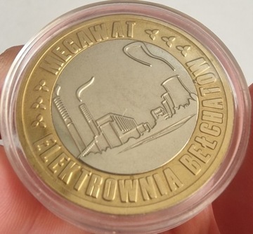 Żeton medal numizmat 40 lat Elektrownia Bełchatów