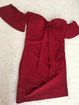 Czerwona sukienka hiszpanka Missguided 36/38