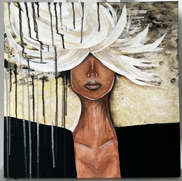 Obraz „Kobieta” malowany ręcznie 