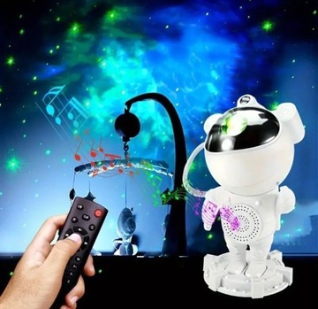 Astronauta projektor gwiazd lampka nocna 