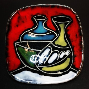 Miniaturowa miska ceramika sgraffito San Marino