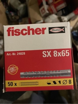 Kołki rozporowe Fischer SX 8x65/ 100 sztuk 2-Opk. 