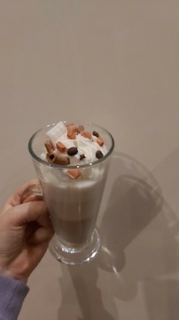 Świeca sojowa handmade kawa latte pachnie kawa 