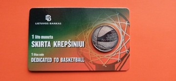 Litwa moneta 1 litas 2011 ME w koszykówce