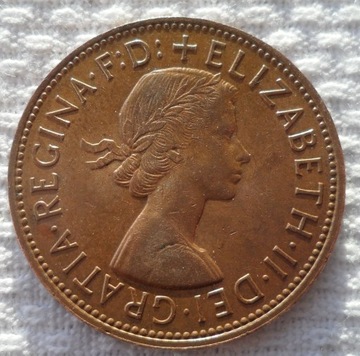 UK Brytania Elżbieta II  penny pens 1967 Ładna