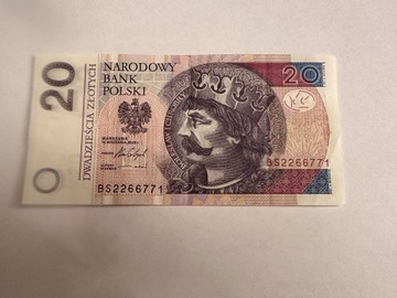 Banknot 20 zł 2016, BS 2266771