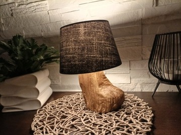 Lampka nocna dąb naturalne drewno oryginalny preze