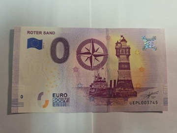 Banknot 0 Euro Roter Sand - Niemcy 2019r.