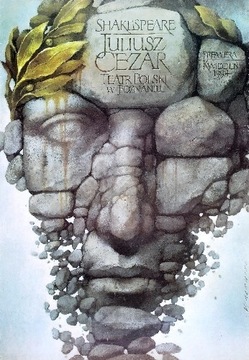 Plakat "Juliusz Cezar "Wiesław Wałkuski