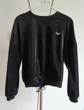 Hunkemöller rozmiar 34 XS czarna welurowa bluza
