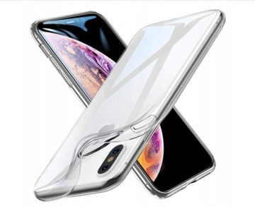 Zestaw 5 szt Etui przeźroczyste slim Iphone XS MAX