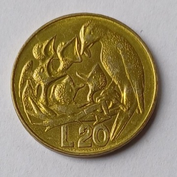 San Marino - 20 lira - 1975r. 