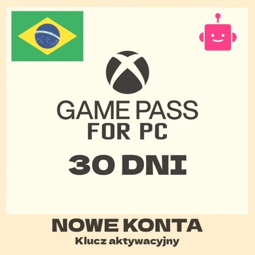 XBOX GAME PASS NA PC KOMPUTER 1 MIESIĄC 30 DNI VPN